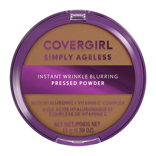 Covergirl Simply Ageless Instant Wrinkle Blurring Pressed Powder, Soft Sable, 0.39 Oz.