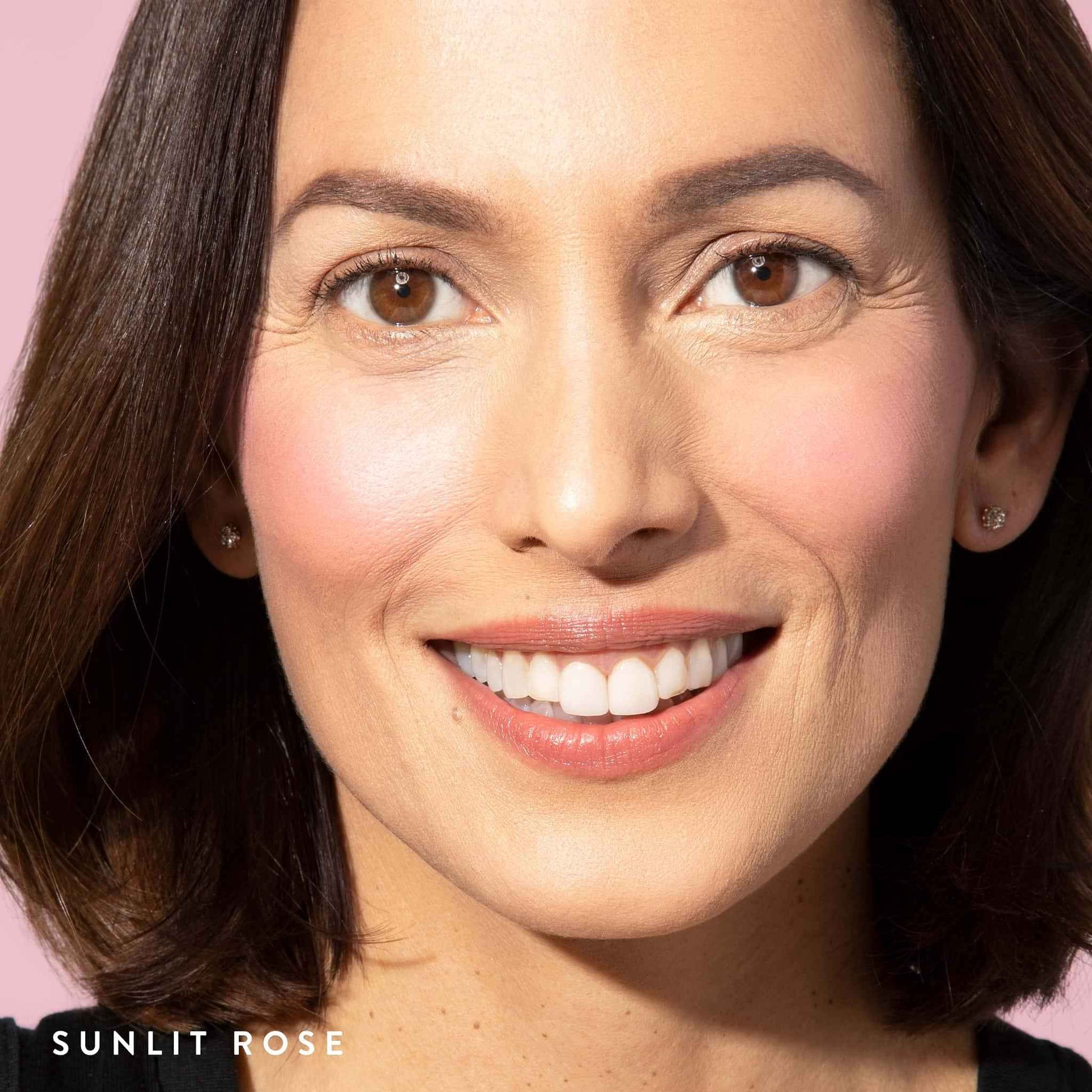 LAURA GELLER Baked Blush-n-Brighten in Sunlit Rose with Angled Blush Brush Bundle