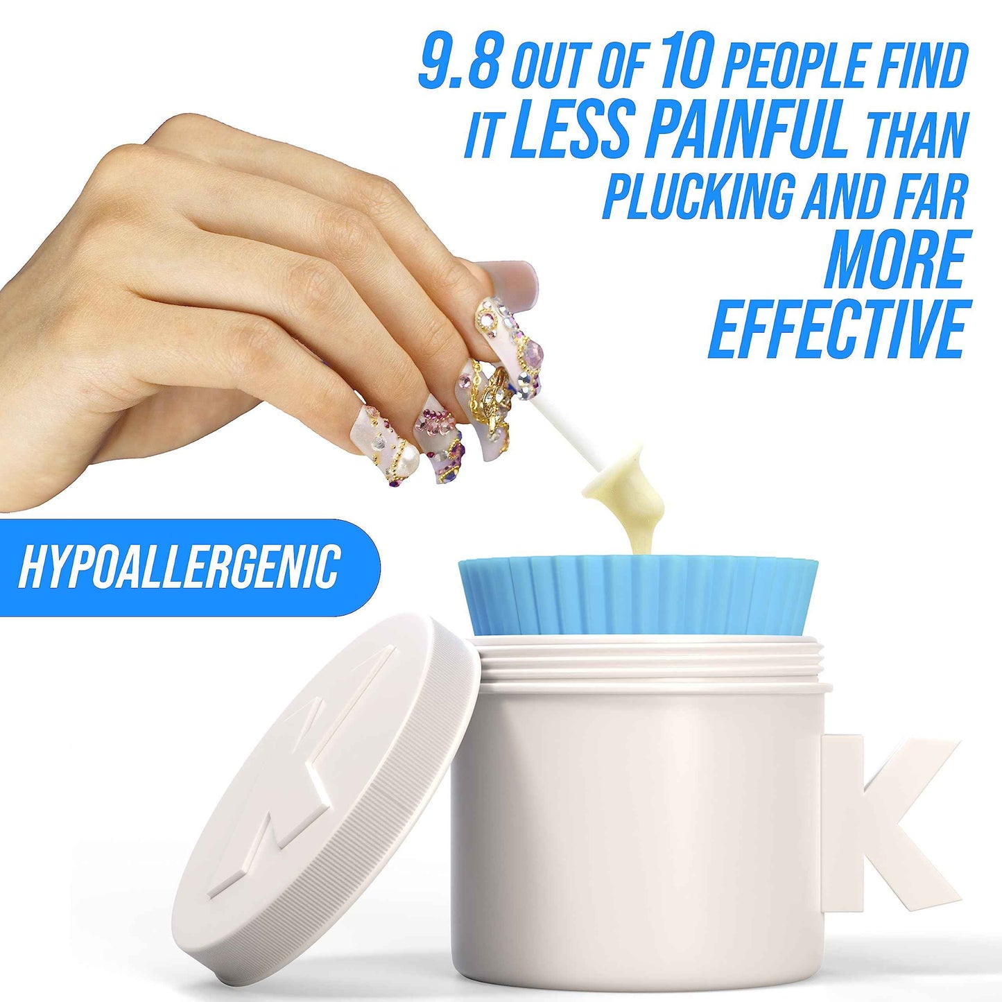 Kenashii Super BUNDLE Nose & Ear Hair Removal Kit | 100 g Wax, 84 Applicators | No Microwave Needed | Nasal Waxing For Men and Women | 12 Balm Wipes, Mustache Guards, Storage Bag