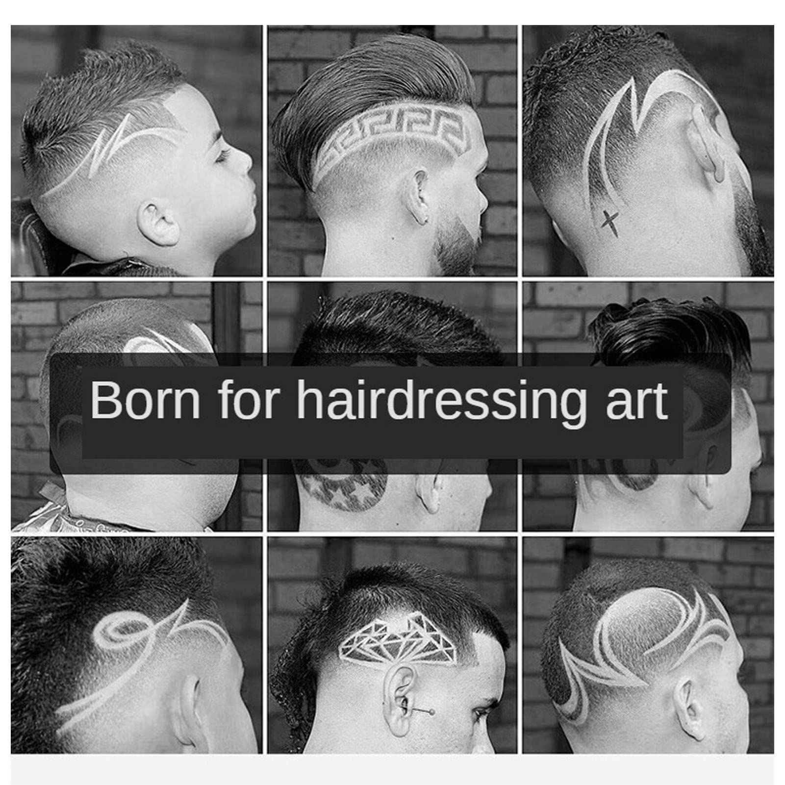 Alomejor Detail Beard Trimmer, Non Slip Frame Washable Blade Professional Hair Trimmer T Blade for Mens Gifts (Buddha Head)