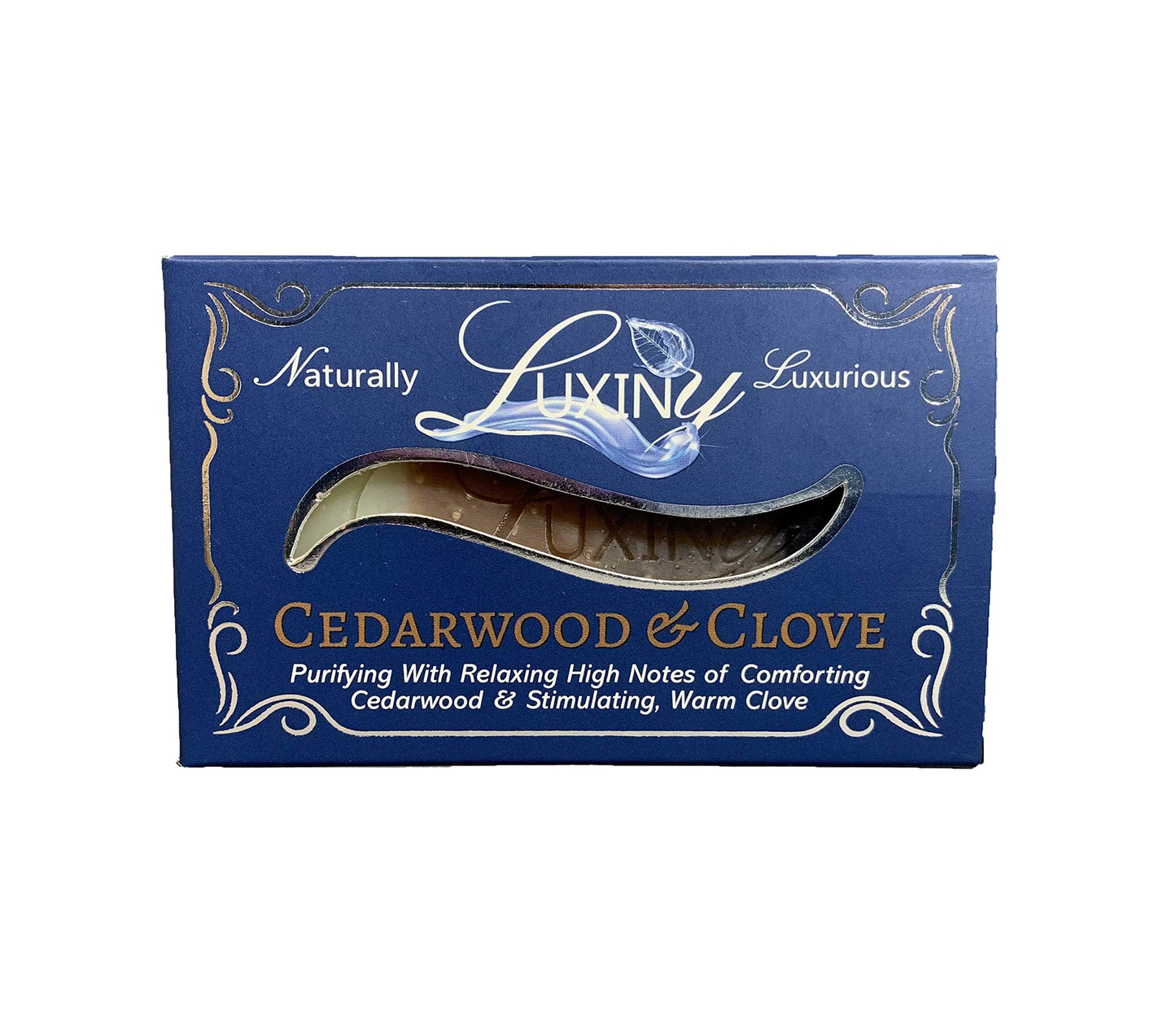 Natural Soap Bar Luxiny Cedarwood & Clove Handmade Body Soap and Bath Soap Bar is Palm Oil Free, Moisturizing Vegan Castile Soap with Essential Oil for All Skin Types Including Sensitive Skin (3 Pack)