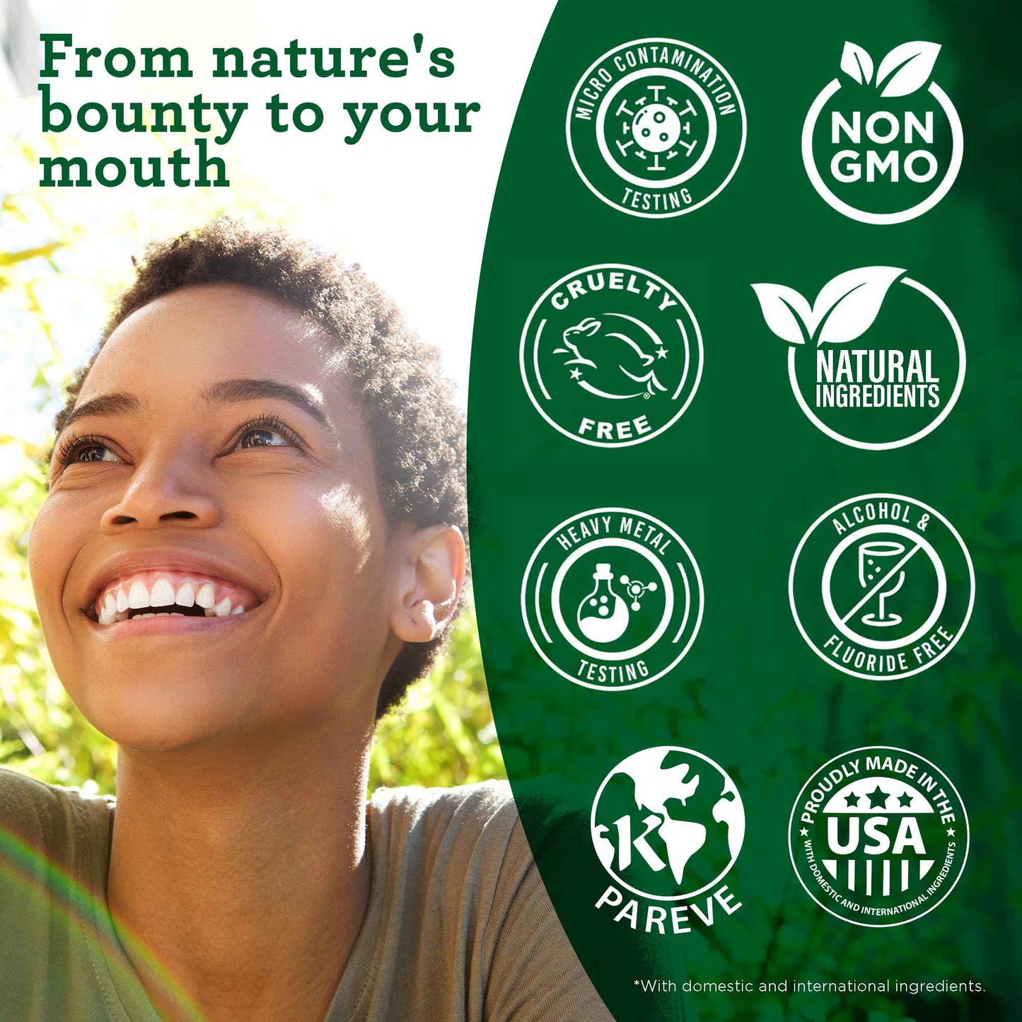 GuruNanda Starter Pulling Oil Mouthwash for Natural Teeth Whitening, Coconut and Peppermint Oil for Fresh Breath & Happy Gums, with Tongue Scraper, Alcohol-Free, 2X8 Oz