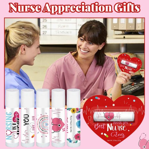 30 Pack Christmas Nurses Appreciation Gifts Bulk Nurses Lip Balms Hospital Staff Team Appreciation Thank You Gifts Christmas Stocking Stuffers Party Favors for Coworkers Midwife Women Presents