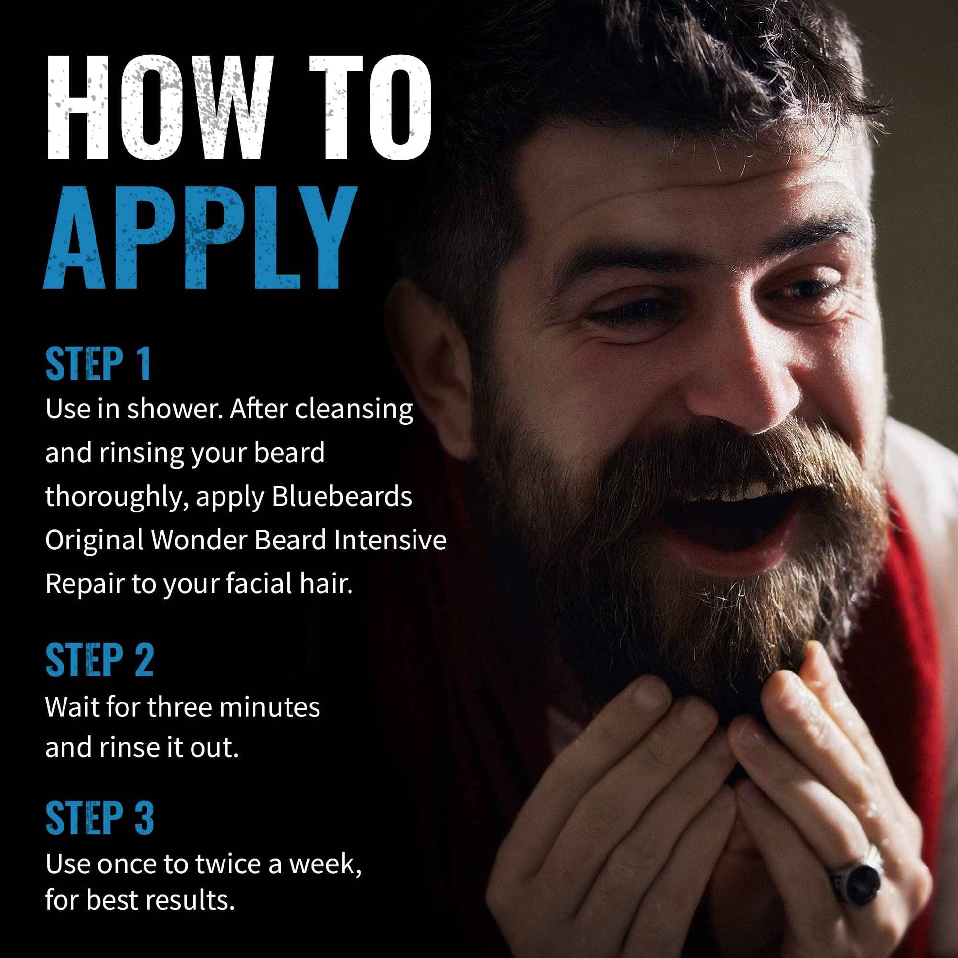 Bluebeards Original Beard Conditioner for Men - 4 oz Wonder Beard Intensive Repair with Meadowfoam Seed Oil & Amino Acids to Deeply Restore, Soften, and Rejuvenate Your Beard and Skin - Made in USA