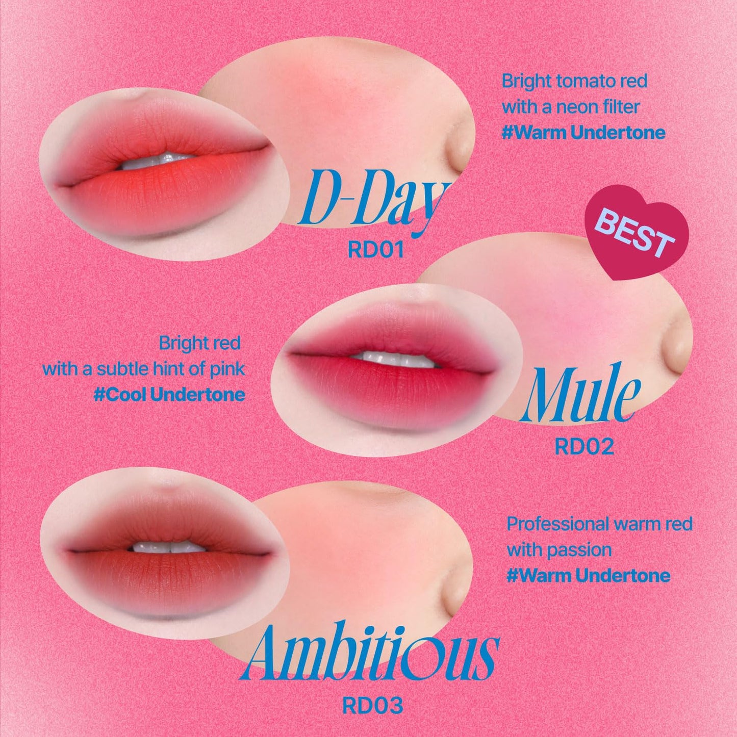 fwee Lip&Cheek Blurry Pudding Pot | Reddish Moment - D-Day | Makeup Blush, Buildable Lightweight, Multi-Use Soft Matte Finish | 5g