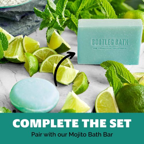 BOOTLEG BATH Strengthening Shampoo and Conditioner Bar Set with Rice Water Protein and Argan Oil, Vegan, Sulfate-Free, Phthalate-Free, Paraben-Free, Eco Friendly, 2.2 oz bars