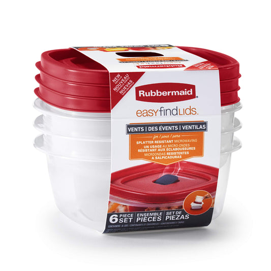 Rubbermaid Easy Find Lids Food Storage and Organization Containers