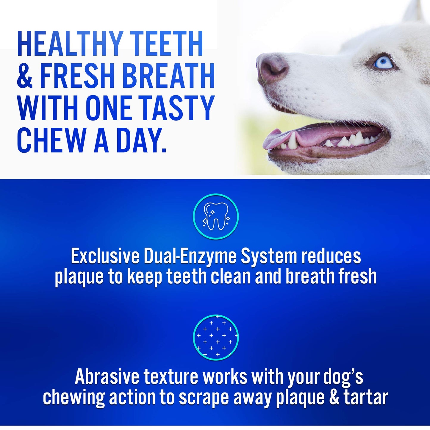 Virbac C.E.T. Enzymatic Oral Hygiene Chews for Dogs Beef 8.5 ounces