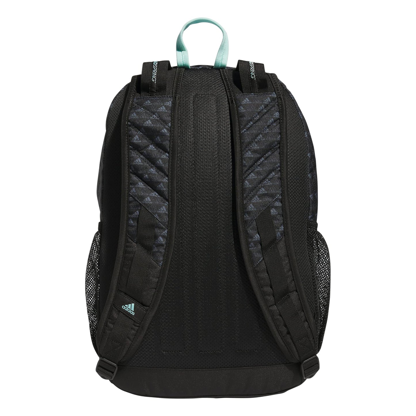 adidas Prime 6 Backpack, BOS Mini Monogram Black/Semi Flash Aqua Blue, One Size