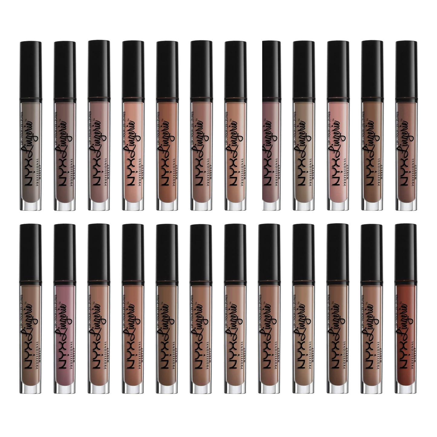 NYX PROFESSIONAL MAKEUP Lip Lingerie Matte Liquid Lipstick - Silk Indulgent (Baby Pink Nude)