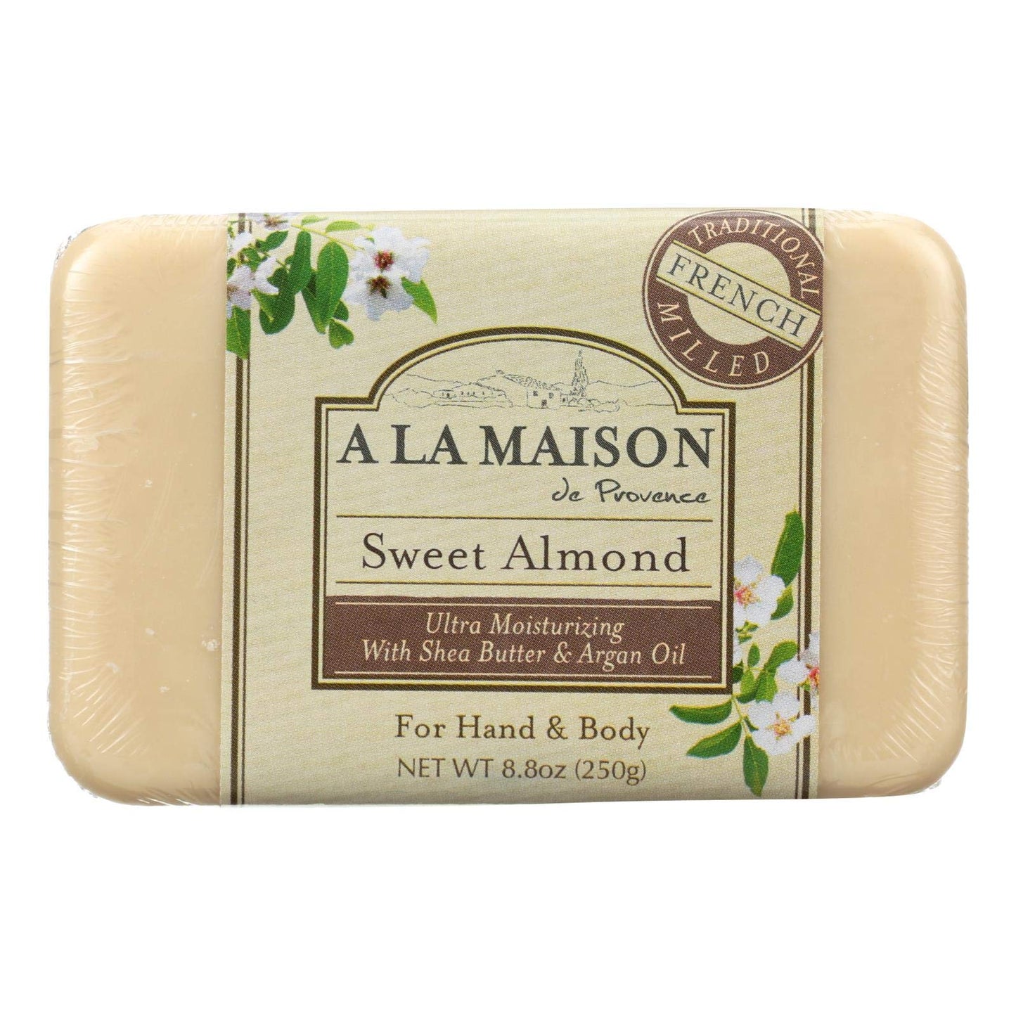 A LA MAISON Sweet Almond, Oat Milk & Rose Lilac Uses: Hand and Body, Triple Milled, Essential Oils, Plant Based, Vegan, Cruelty-Free, Alcohol & Paraben Free (3 Bars of Soap, 8.8 oz)