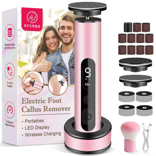 Electric Foot Callus Remover, EFCRBS Rechargeable Electric Callus Remover for Feet