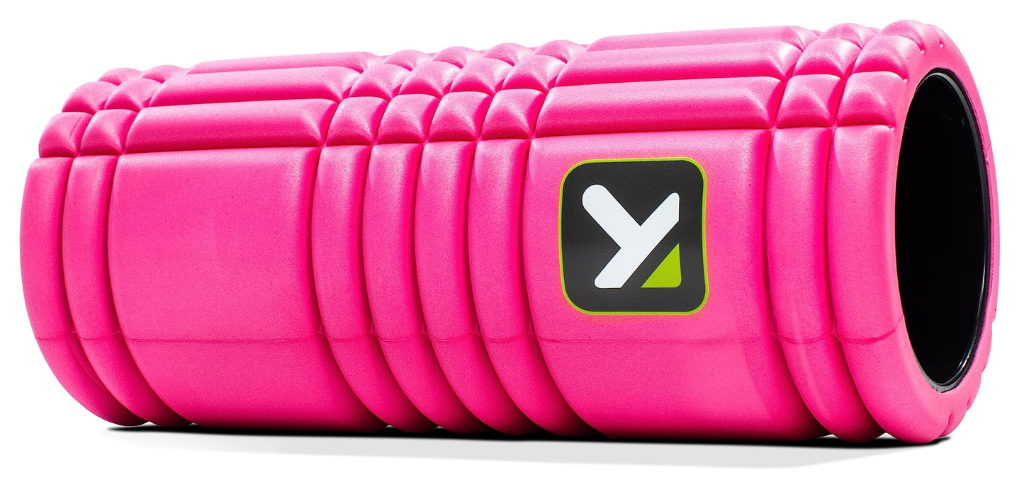 TRIGGERPOINT PERFORMANCE THERAPY GRID Foam Roller for Exercise, Deep Tissue Massage and Muscle Recovery, Original (13-Inch), Pink