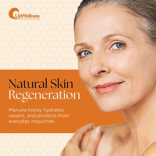 UpWellness Manuka Miracle - 100% Natural Manuka Honey Lotion - Manuka Honey Cream for Smooth, Radiant Skin - Physician-Formulated