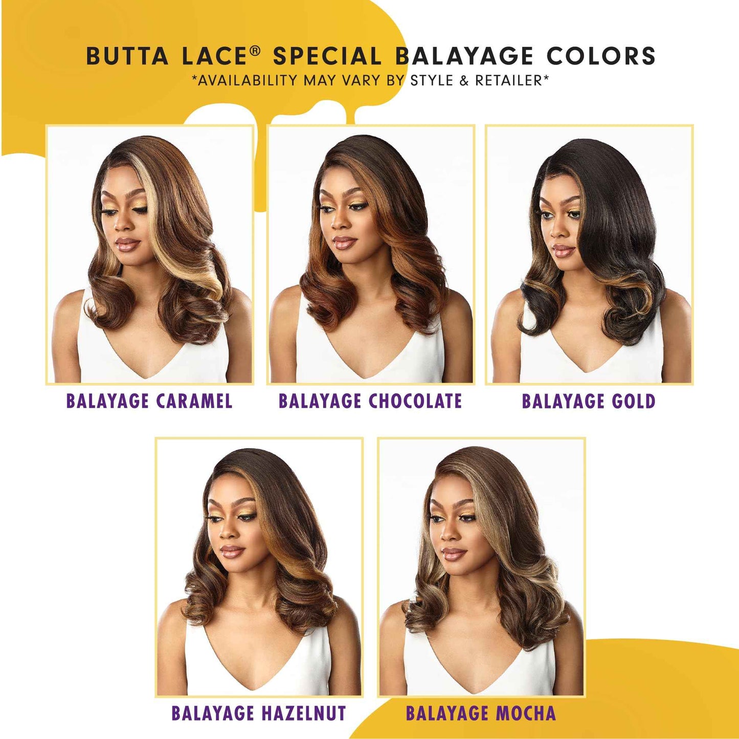 Sensationnel Butta Lace Wigs - Unit 47 Extra Wide 5 Inch Deep Parting Synthetic Preplucked Hairline Glueless Lacefront (BALAYAGEMOCHA)