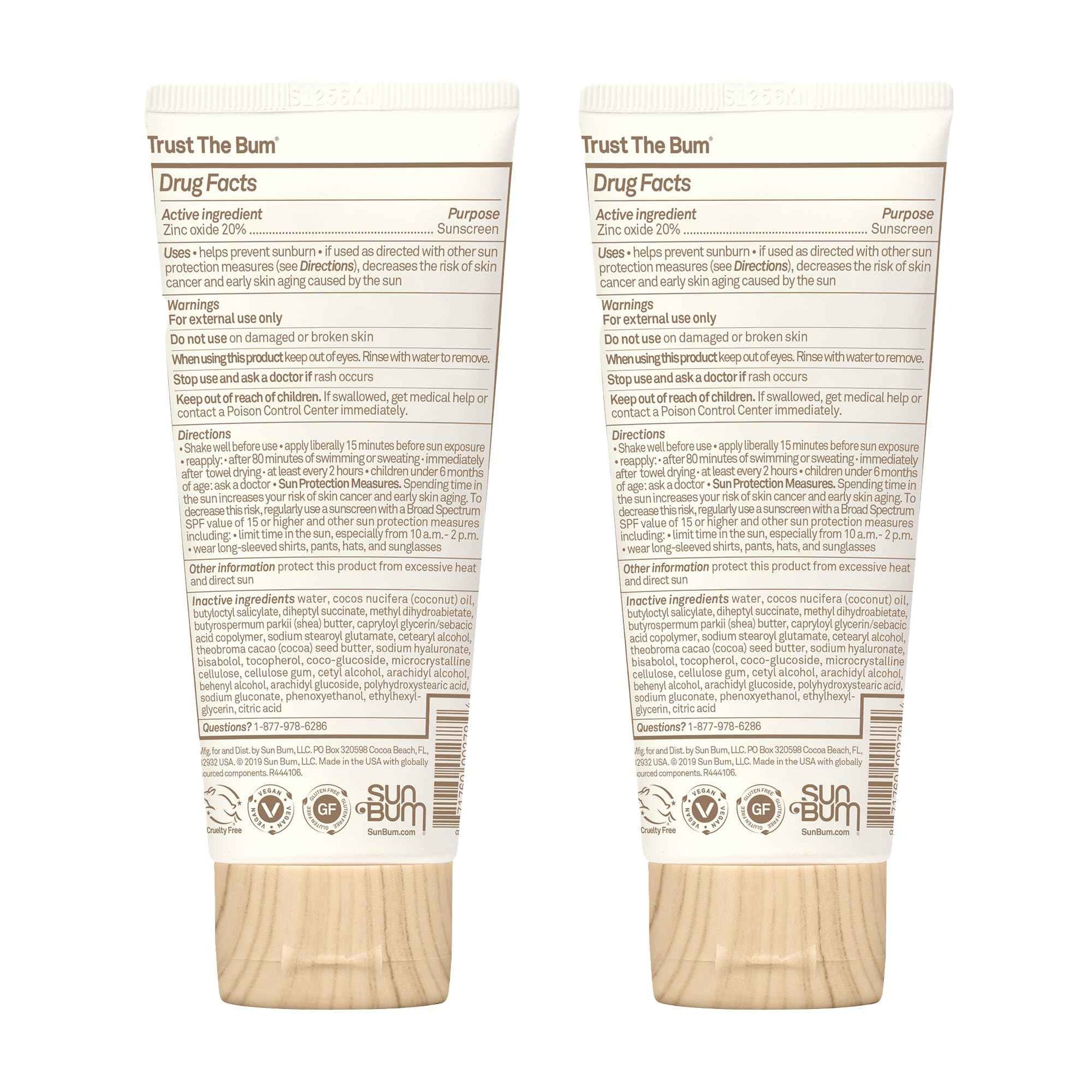 Baby Bum Mineral Sunscreen Lotion | SPF 50 | UVA, UVB Face and Body Protection | Fragrance Free Safe for Sensitive Skin | Travel Size | 3 Ounce | Pack of 2