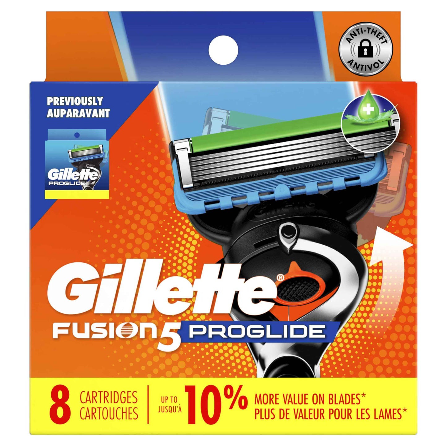 Gillette ProGlide Razor Refills for Men, 8 Razor Blade Refills