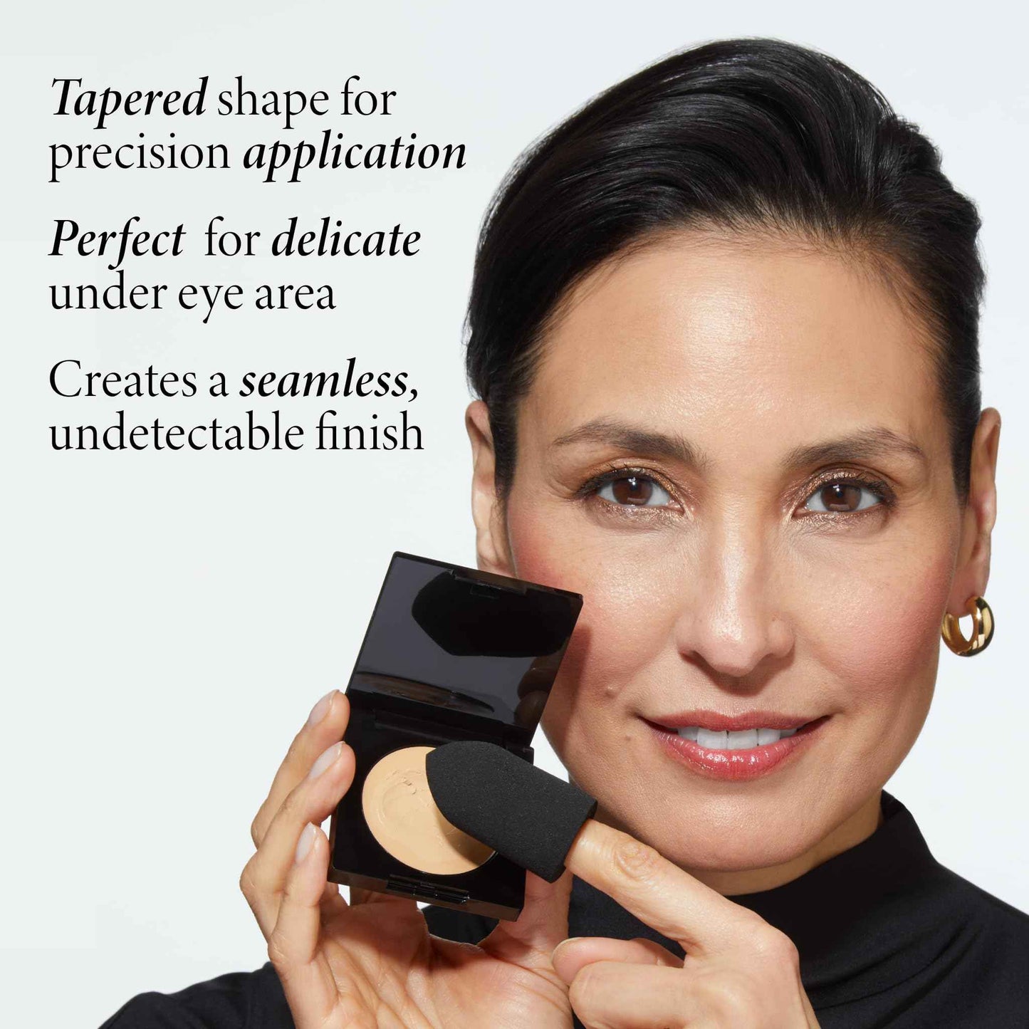 Seamless Finish Full Coverage Concealer, Light + Precision Blending Sponge