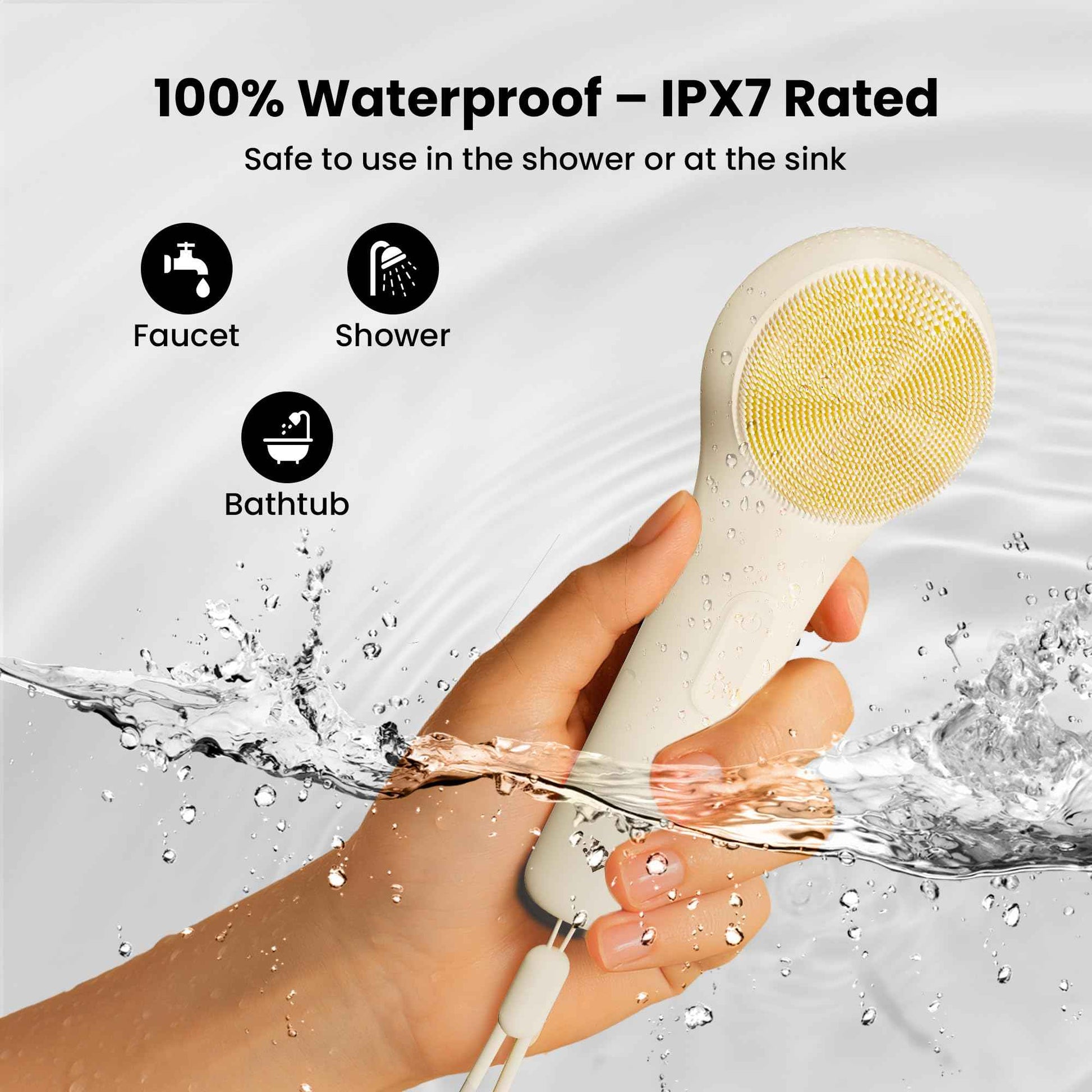 Electric Face Scrubber Facial Cleansing Brush with 5 Modes and Sonic Pulse - Soft Bristles, Waterproof & Rechargeable Silicone face Brushes for Cleansing, Exfoliating, Massaging for Men and Women