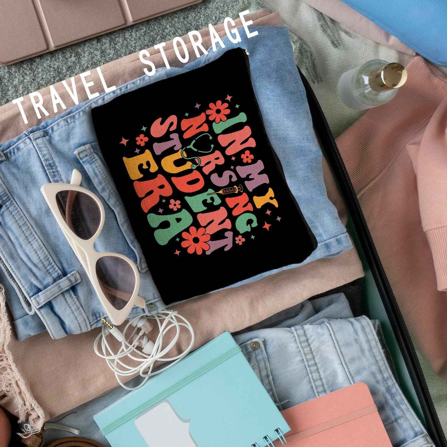 RYYCDOI Nursing School Student Gifts, In My Nursing Students Era Makeup Cosmetic Bag, Nursing School Essentials