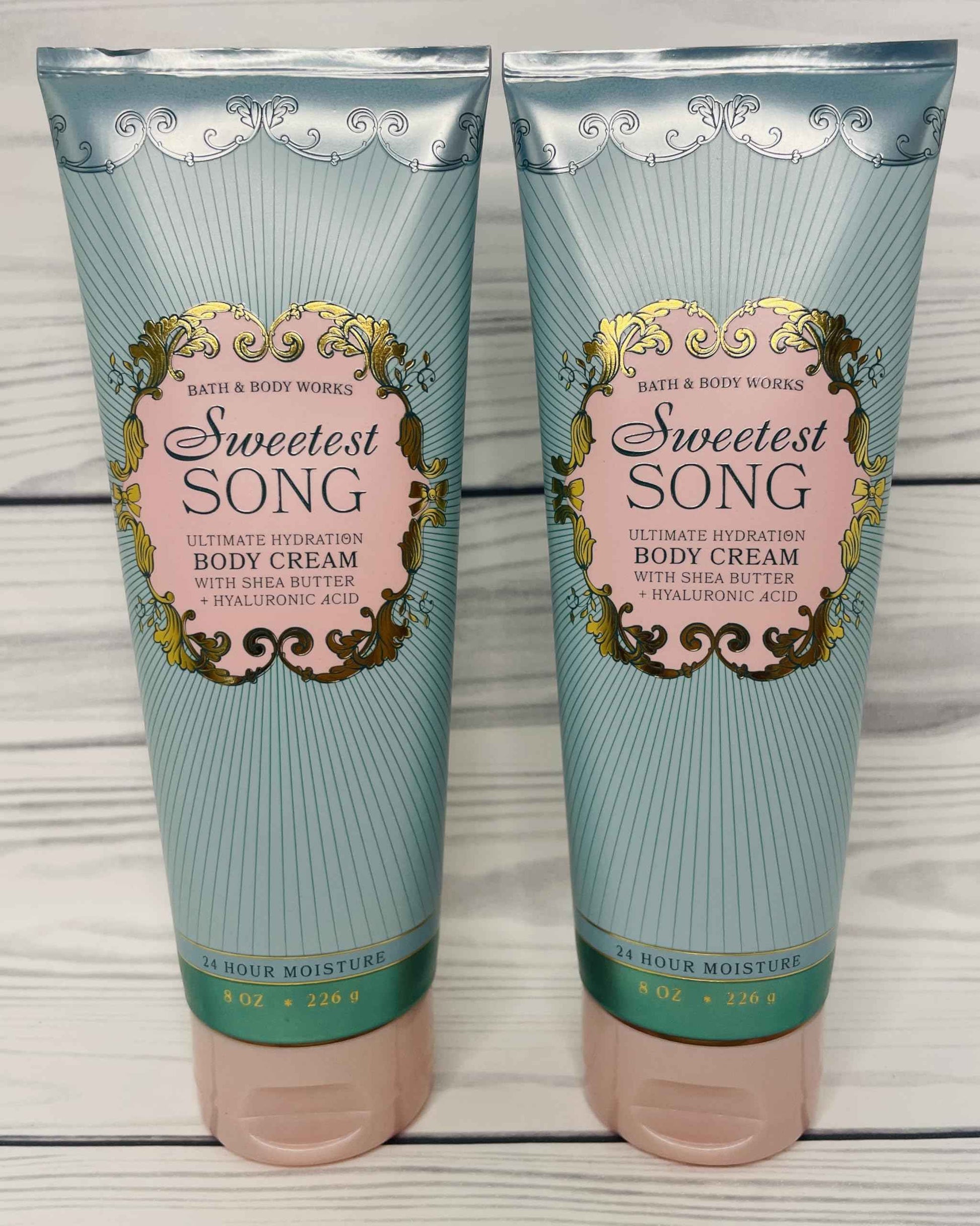 Bath & Body Works Women's Sweetest Song Ultimate Hydration Body Cream 8 Ounces Pack of 2