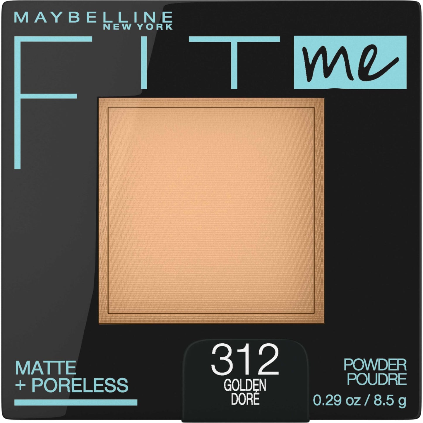 Maybelline Fit Me Matte + Poreless Pressed Face Powder Makeup & Setting Powder, Golden, 1 Count