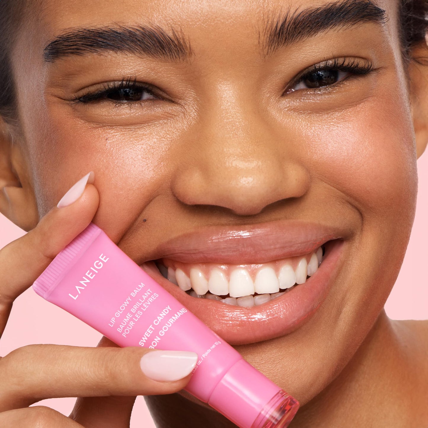 LANEIGE Lip Glowy Balm Sweet Candy: Hydrate, Glossy, Lightweight, Moisturize & Tint with Shea Butter