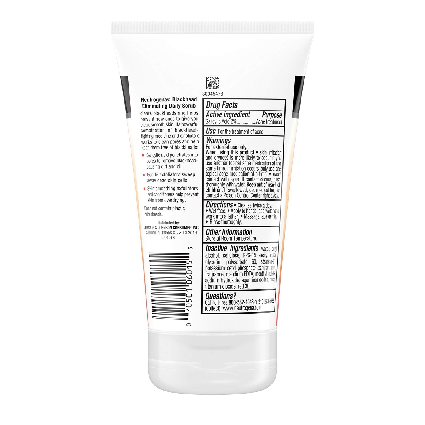 Neutrogena Deep Clean Blackhead Eliminating Daily Scrub (100g.).