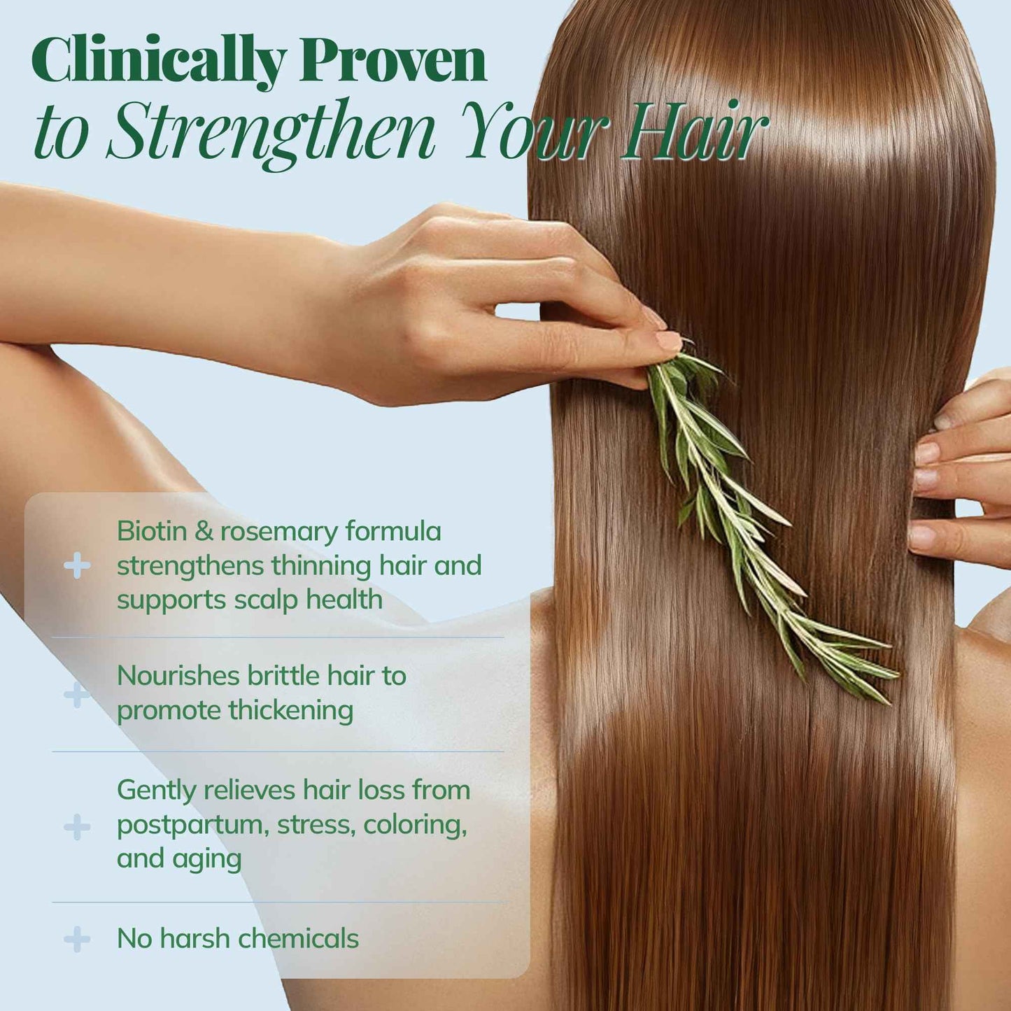 Hair Growth Shampoo, Rosemary, Caffeine, Biotin, Oil Control, Scalp Care, Hair Loss Shampoo for Strengthen Roots, Hair Thickening, Men, Women