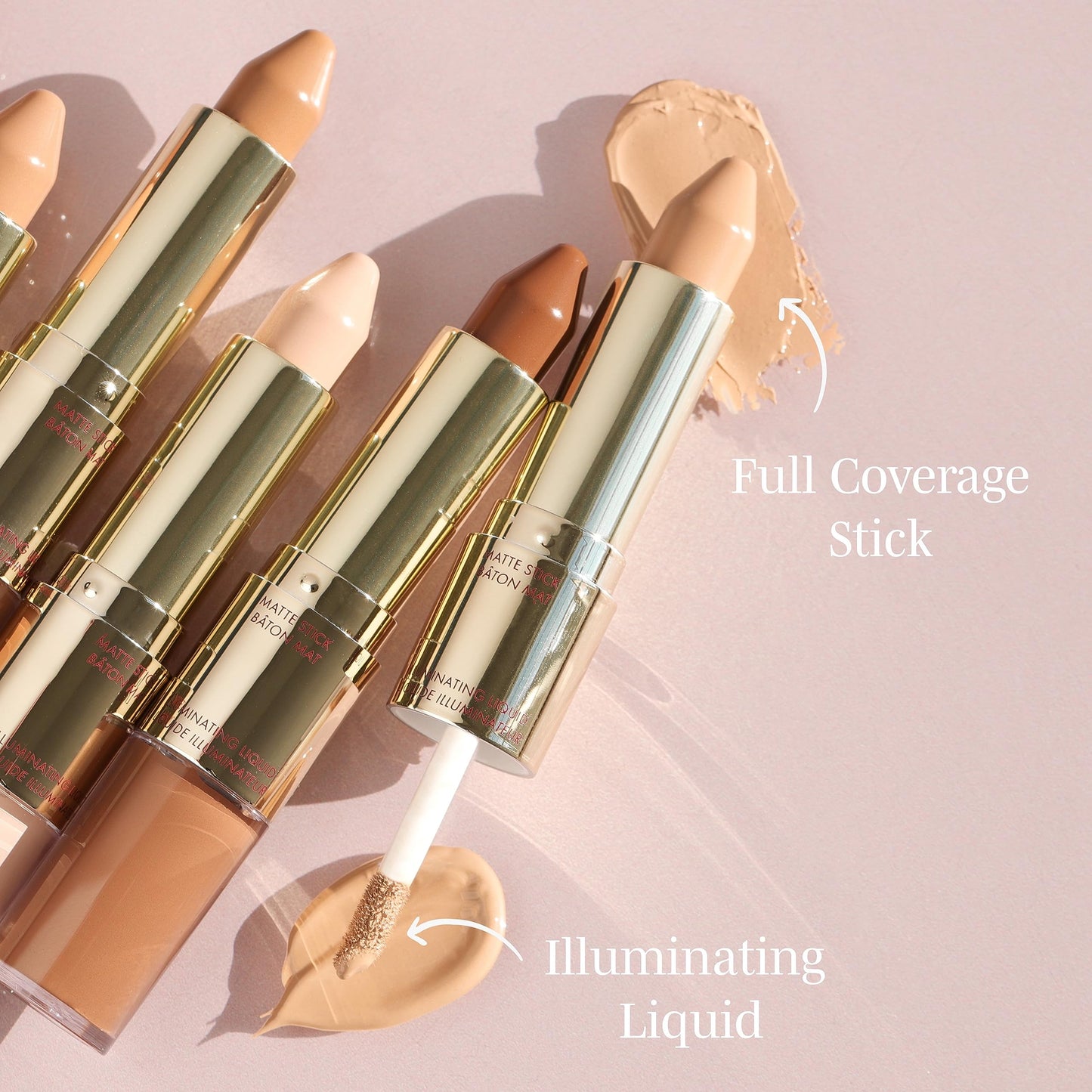 Wander Beauty Dualist Matte and Illuminating Concealer Makeup - Tan - Dual-Ended Matte Concealer Stick + Liquid Concealer - Full Coverage Concealer Brightens, Firms, & Hydrates Under Eyes - 0.28 fl oz