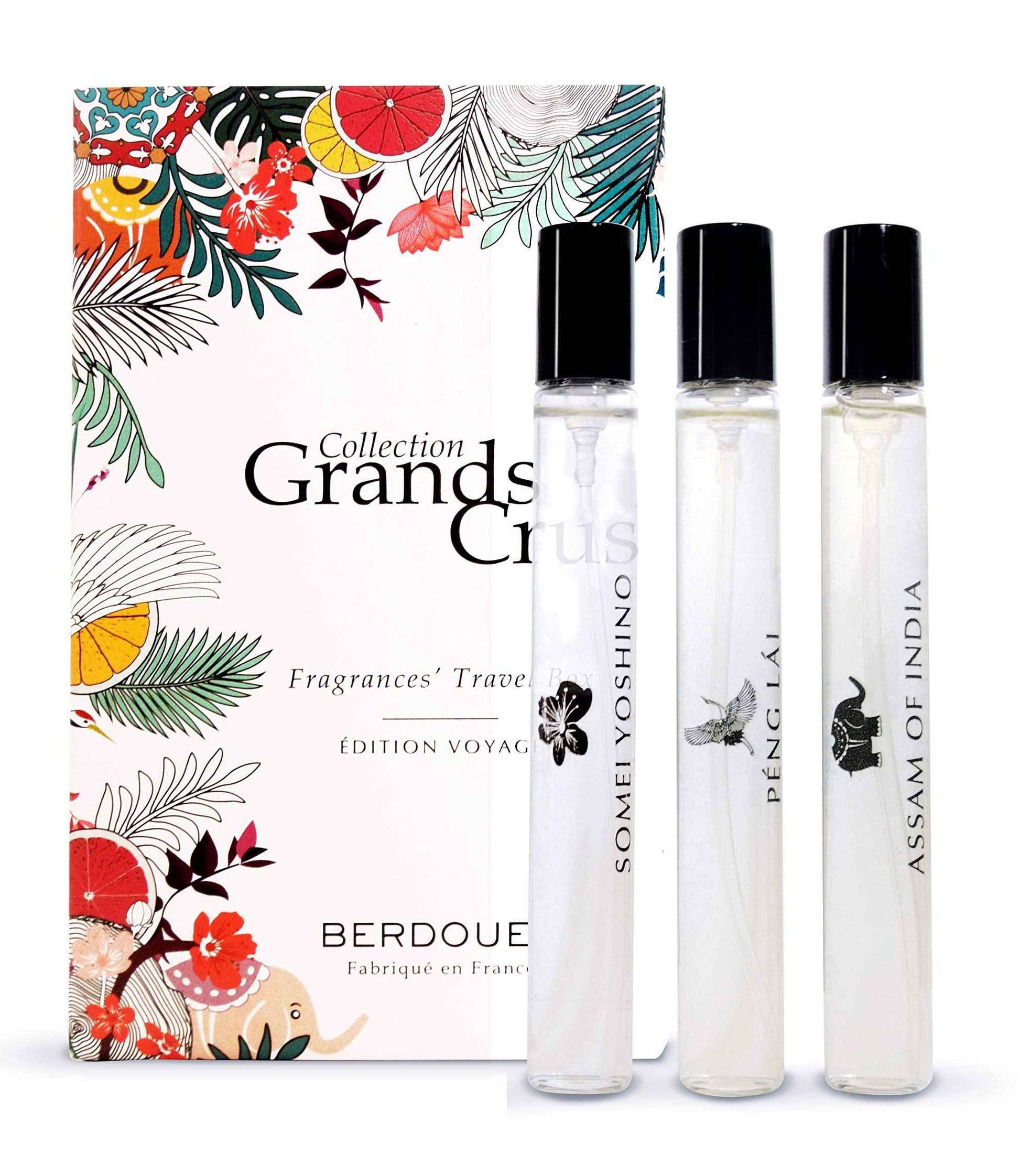 Berdoues Grands Crus Eau de Parfum Collection - Small | Fresh Long Lasting Scent Made in France | Luxury Unisex Perfume with Premium Quality Ingredients, 0.34 fl. (Grands Crus Trio Set)
