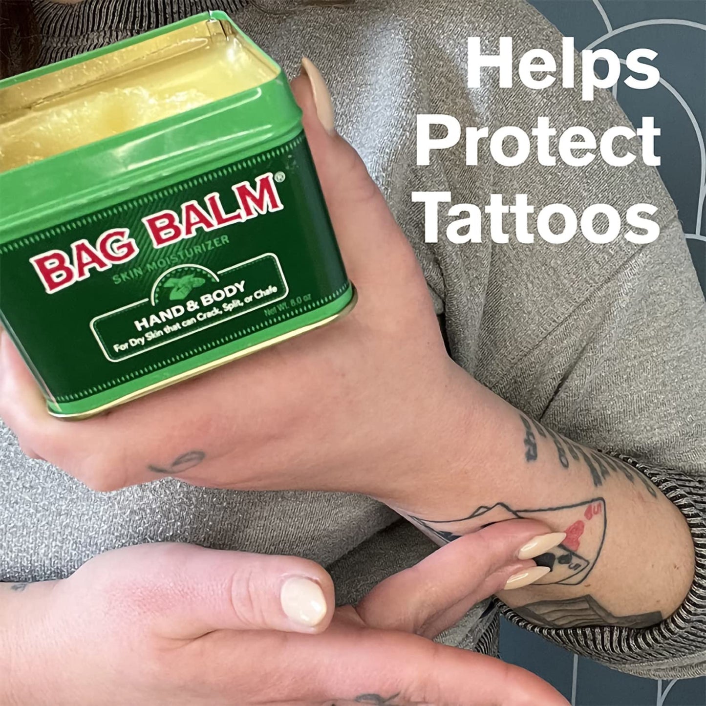 Bag Balm Vermont's Original for Dry Chapped Skin Conditions 8 Ounce Tin