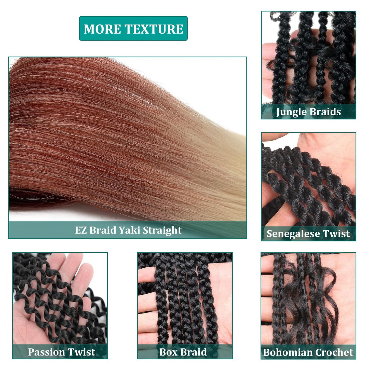 UPruyo 1B/350/613 Blonde Ombre Braiding Hair Pre Stretched Kids Kanekalon Braiding Hair Extensions for Braiding Box Braids Knotless Prestretched Pre Sectioned Braiding Hair Ombre 26 inch