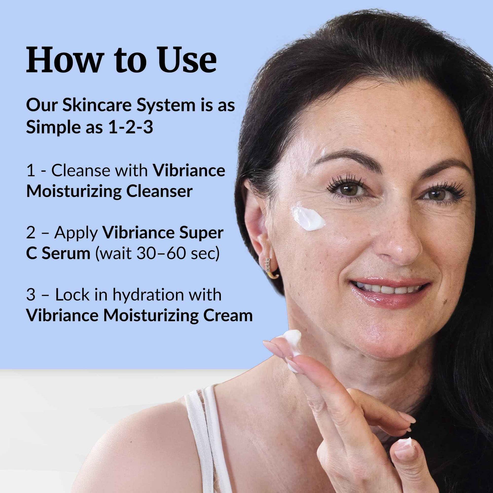 Vibriance Moisturizing Cream | Anti Aging Moisturizer for Face with Squalane, Niacinamide | Moisturizer for Aging Skin | Day/Night Face Cream for Older Women 60 Plus
