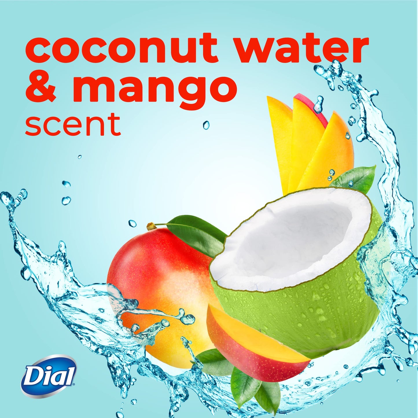 Dial 2X Concentrated Liquid Hand Soap, Coconut Water & Mango 3/11 fl oz bundle