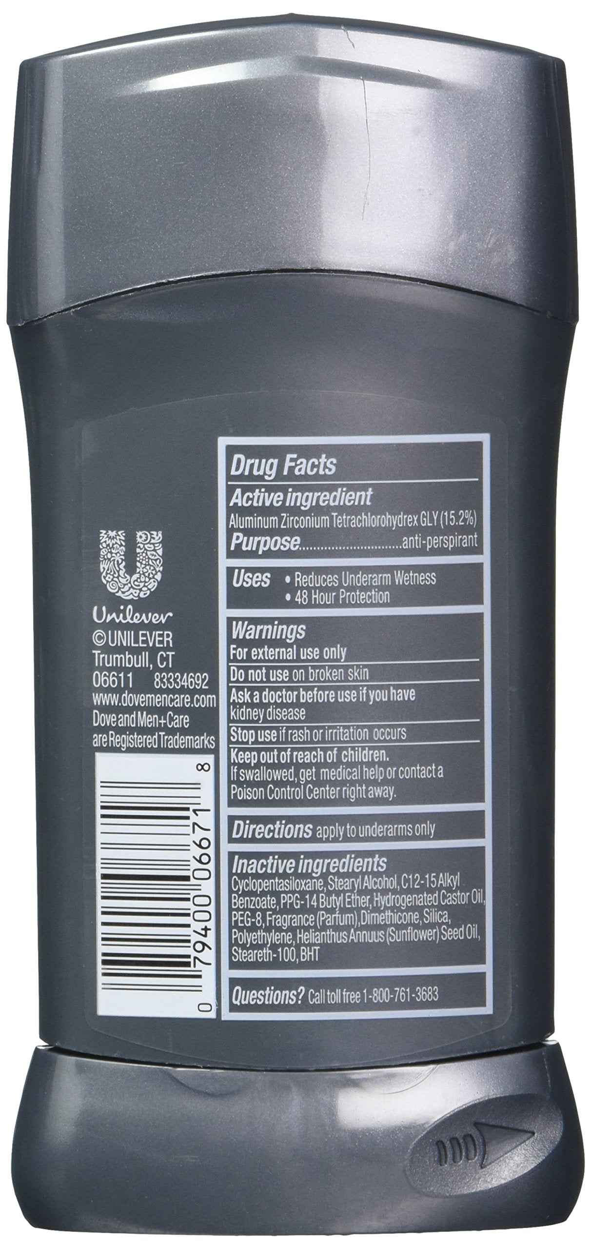 Dove Men+Care Antiperspirant Deodorant Stick, Clean Comfort, 2.7 oz