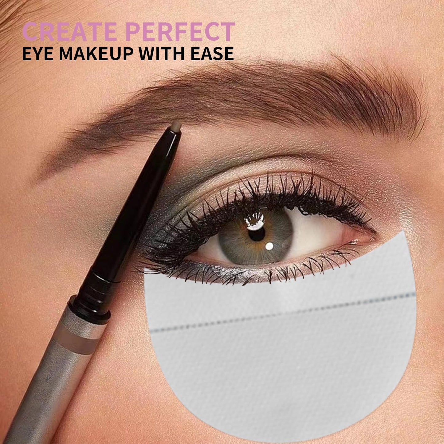 150PCS Eye Gems for Makeup Eyeshadow Stencils Tape Professional Lint Free Under Eye Pads Eyeshadow Patches for Eyelash Extensions/Lip Makeup