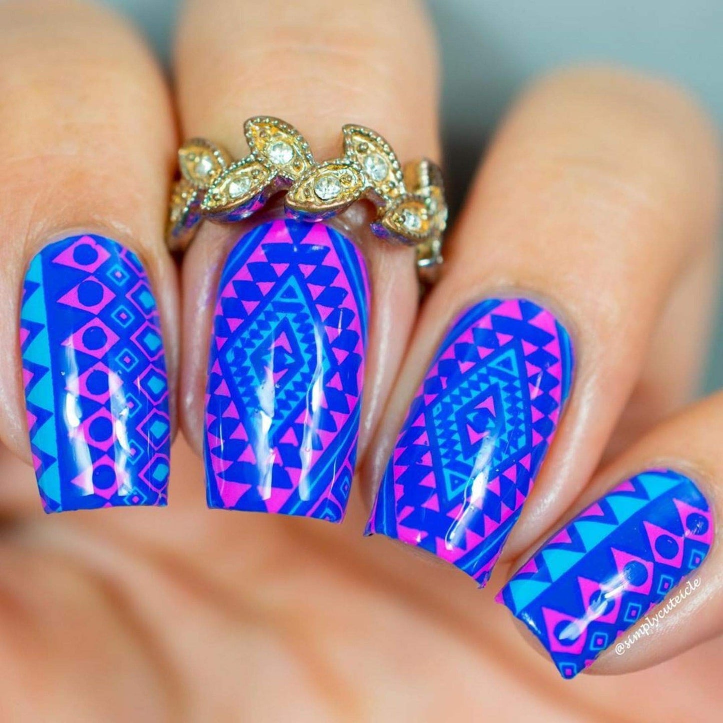 Whats Up Nails - Jay for a Day Stamping Polish Blue Creme Lacquer for Stamped Nail Art Design 7 Free Cruelty Free Vegan