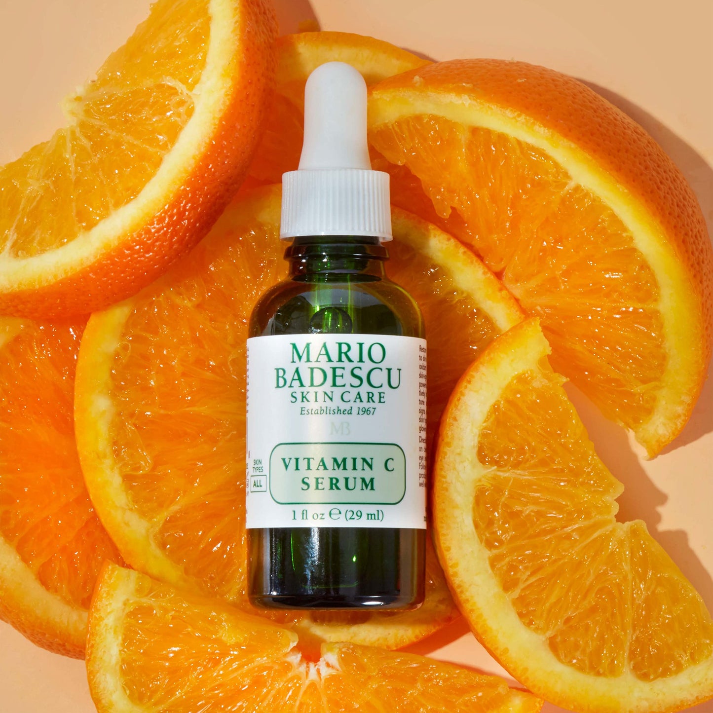 Mario Badescu Vitamin C Serum for All Skin Types | Lightweight Serum with Vitamin C & Sodium Hyaluronate | Visibly Reduces Signs of Aging | 1 Fl Oz (Pack of 1)