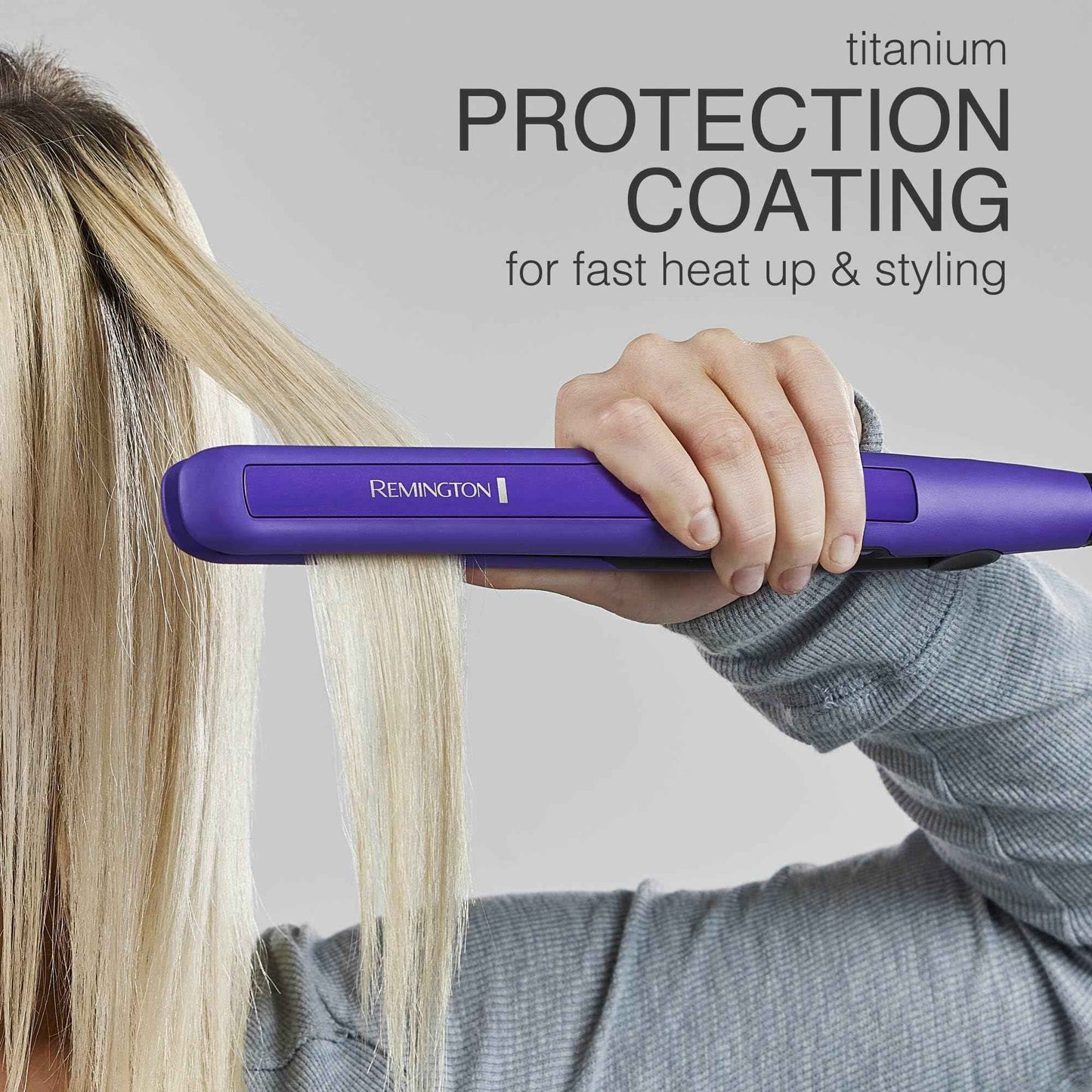 Remington 1" Flat Iron, Hair Straightener with Anti-Static Technology, 30-Second Heat Up & 60 Minute Auto Shut-Off, 30% Longer Ceramic Floating Plates, Titanium + Ceramic Coating
