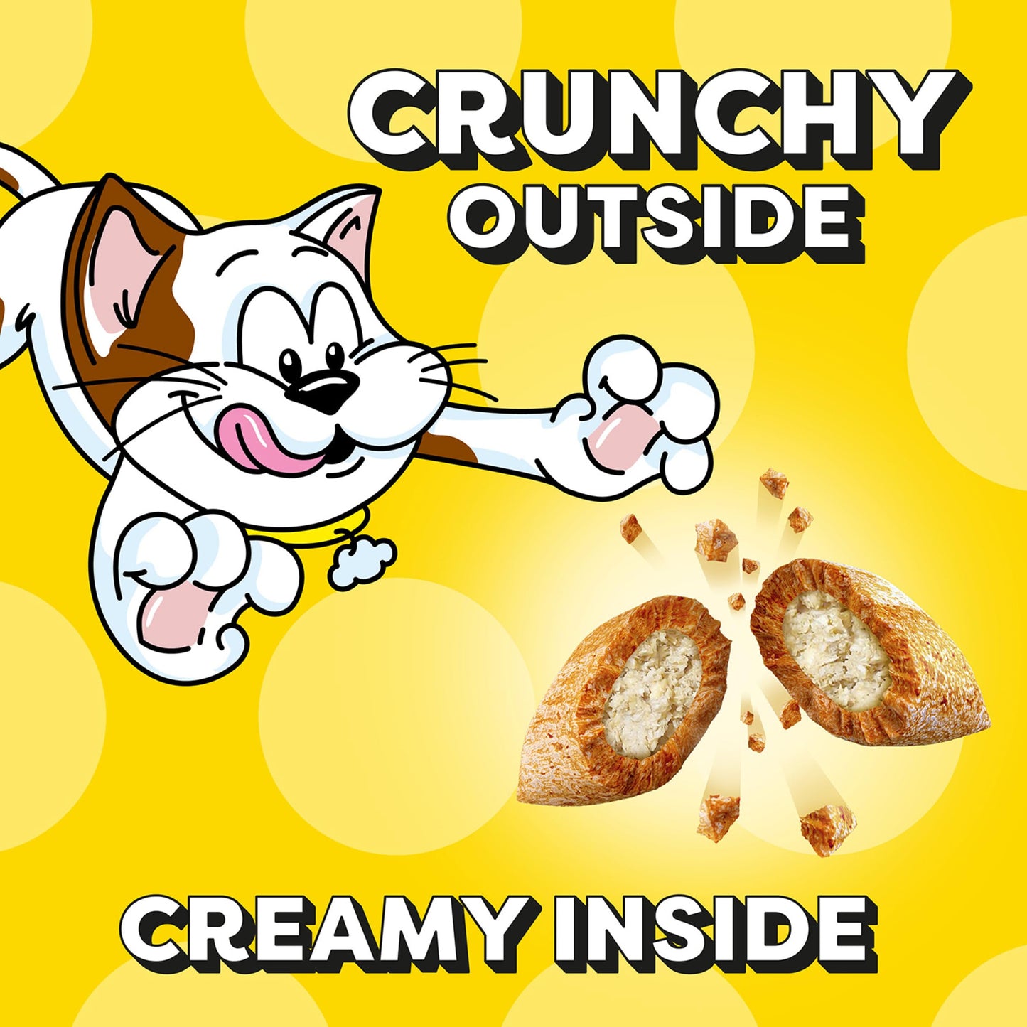 Temptations Classic Crunchy and Soft Cat Treats Creamy Dairy Flavor, 6.3 oz. Pouch (Pack of 10)