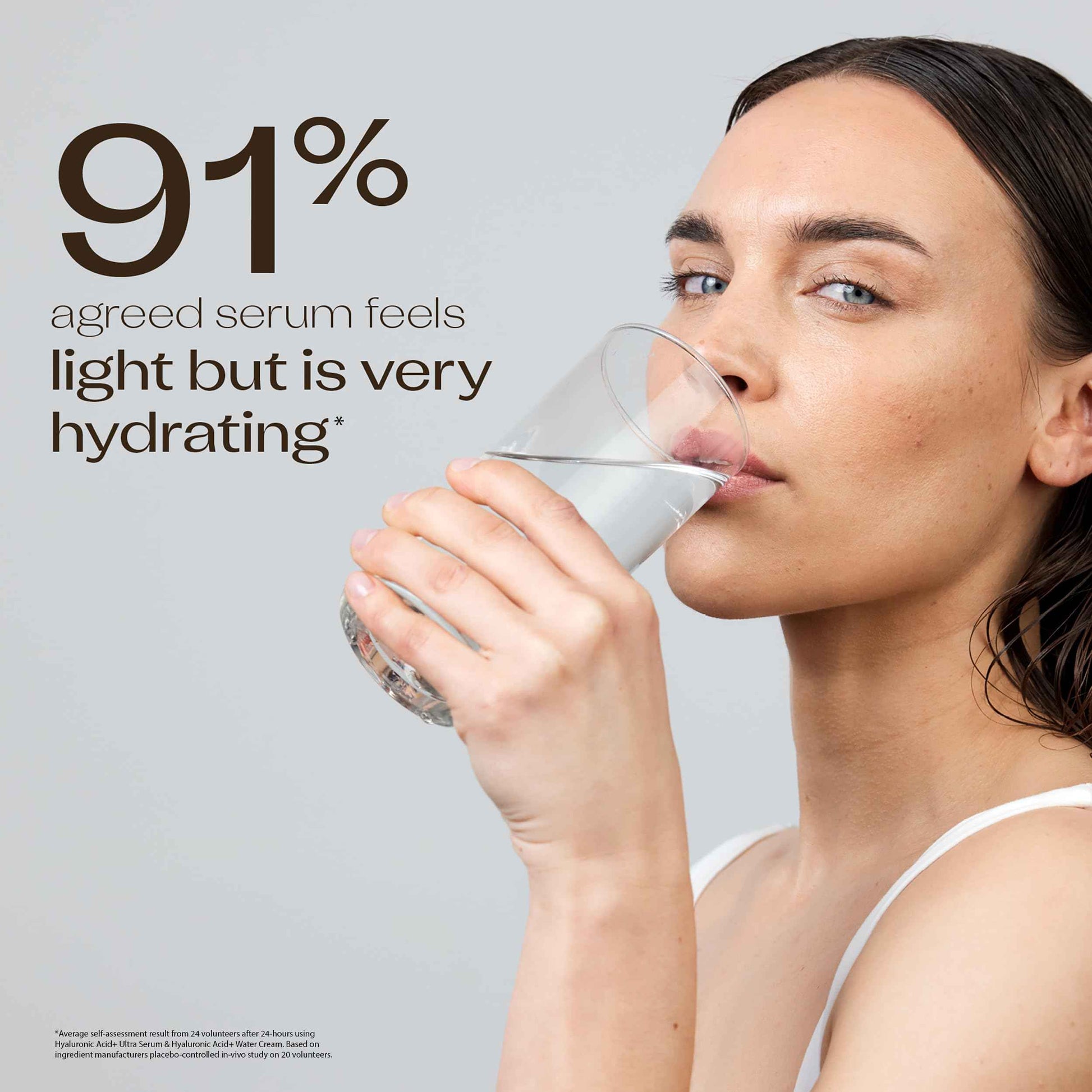 Trilogy Hyaluronic Acid+ Ultra Serum Lightweight Hydration with Peptides and Glycoin 1.0 fl oz