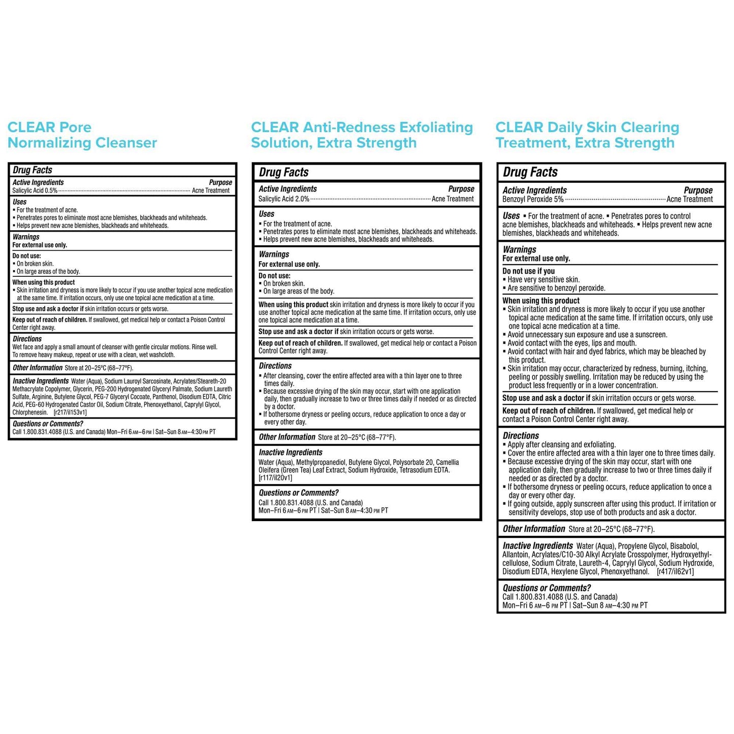 Paula's Choice Blemish Control, CLEAR Extra Strength Acne Travel Kit, 2% Salicylic Acid & 5% Benzoyl Peroxide for Severe Acne, Redness Relief, Two Week Trial Size