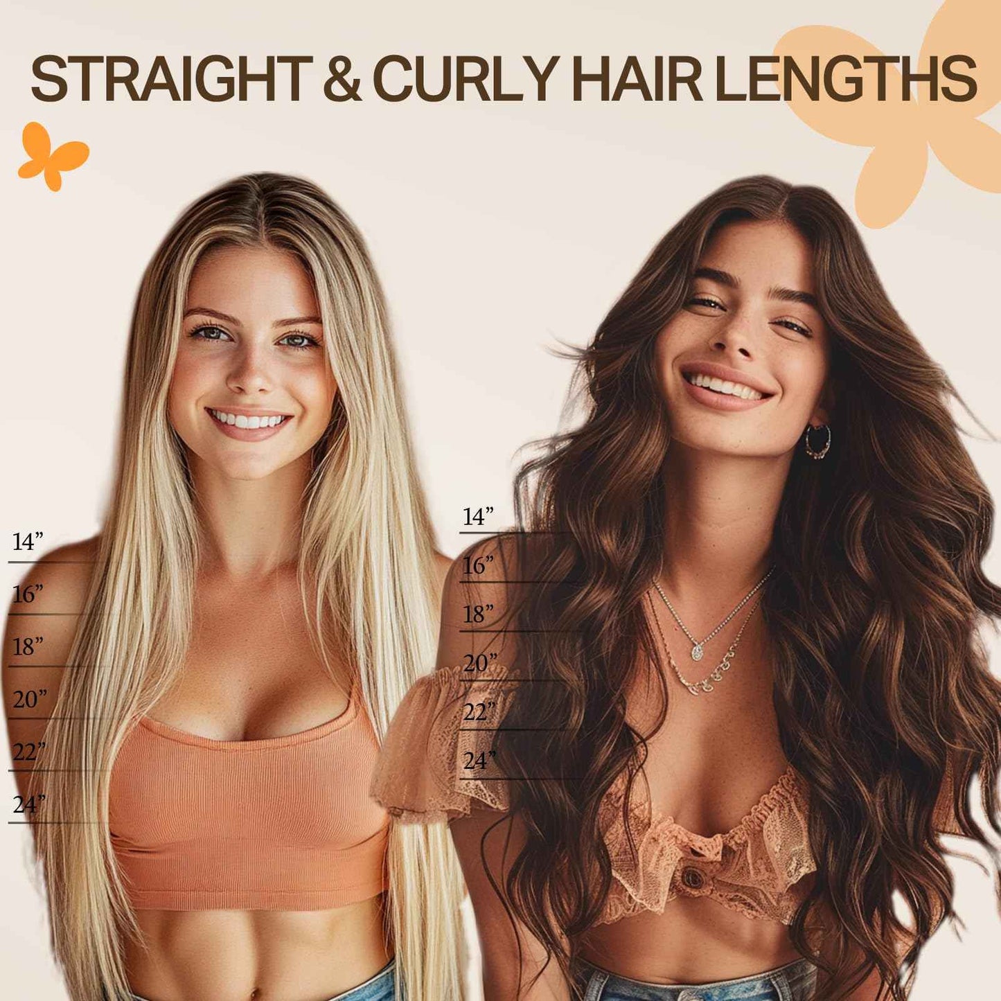 DOORES U Tip Hair Extensions Human Hair, Chocolate Brown to Caramel Blonde 18 Inch 50g/50s, K Tip Extensions