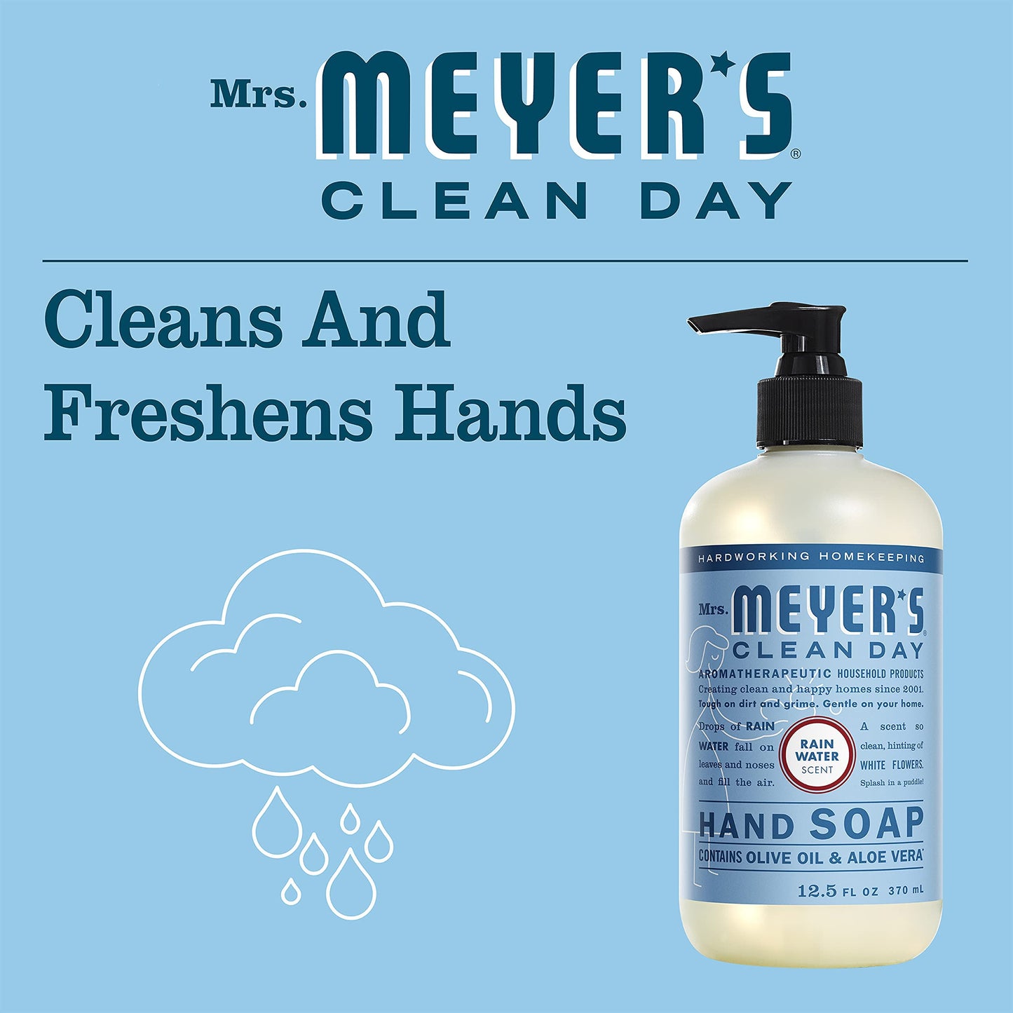 MRS. MEYER'S CLEAN DAY New Spring Scent Variety Pack (Rain Water + Oat Blossom + Plum Berry)