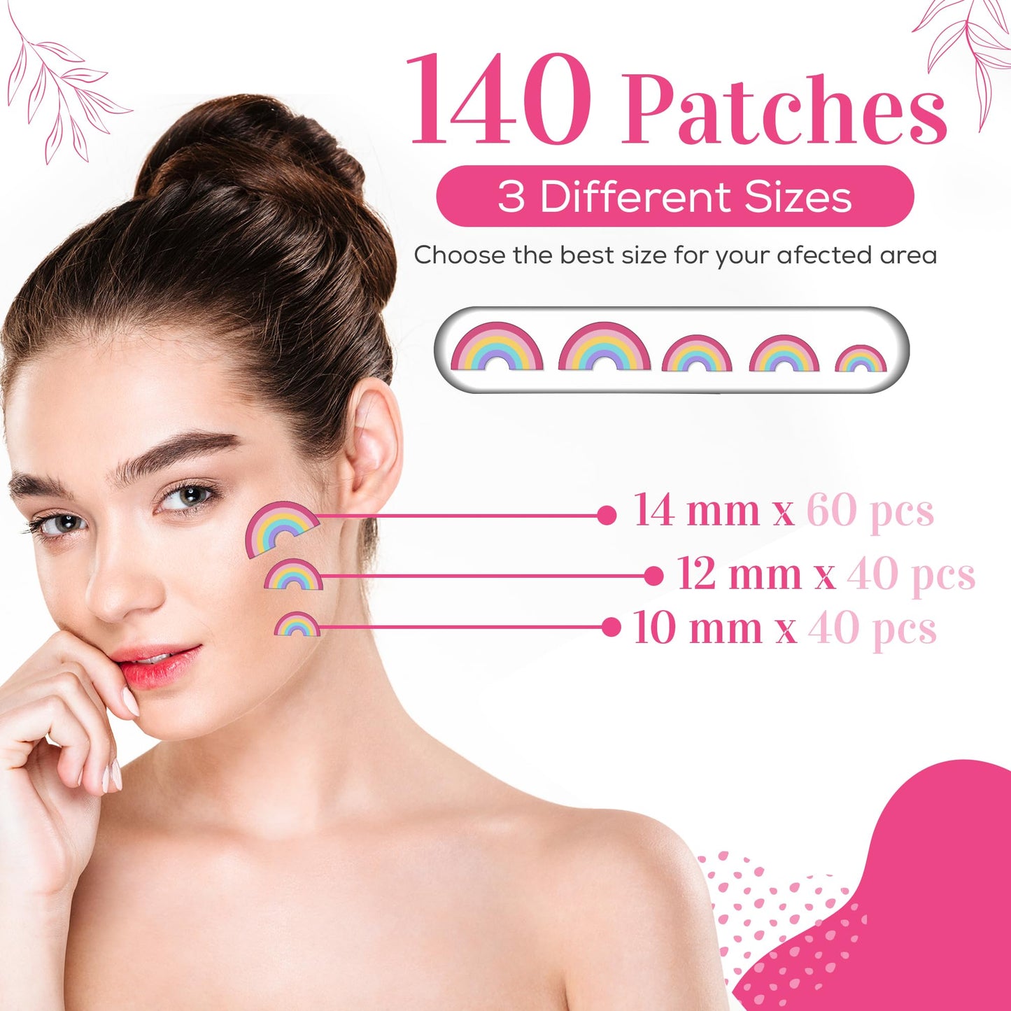 My Beauty Spot Pimple Patches Cute Acne Patches for Face (140 Patches) with Hydrocolloid, Tea Tree Extra & Salicylic Acid, Colorful Fun Designs – Pimple Patches for Face Acne Spot Treatment