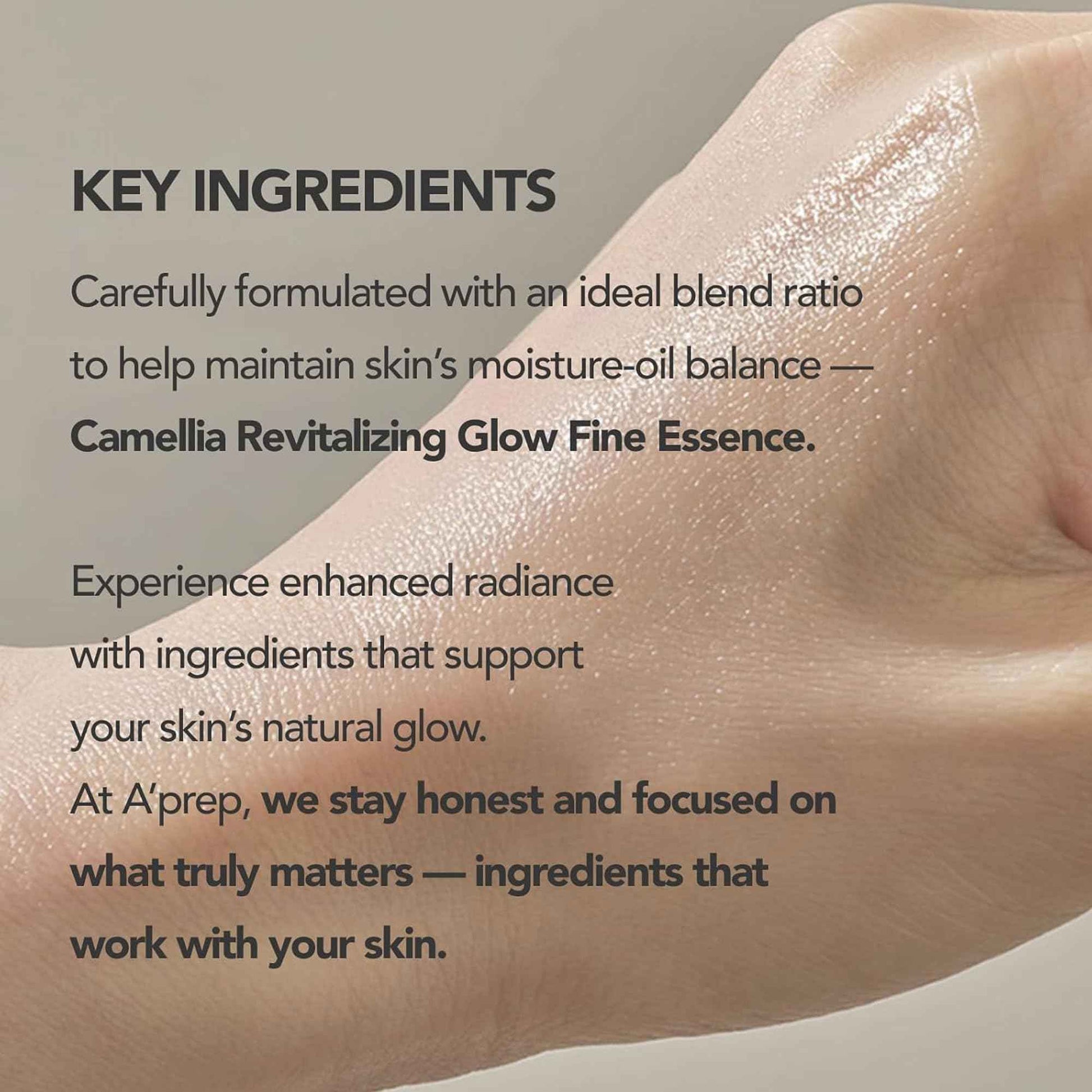 A'Prep Camellia Revitalizing Glow Fine Essence - Hydrating Facial Spray Serum & Setting Spray for Makeup with Niacinamide & Hyaluronic Acid - Korean Face Mist 80ml