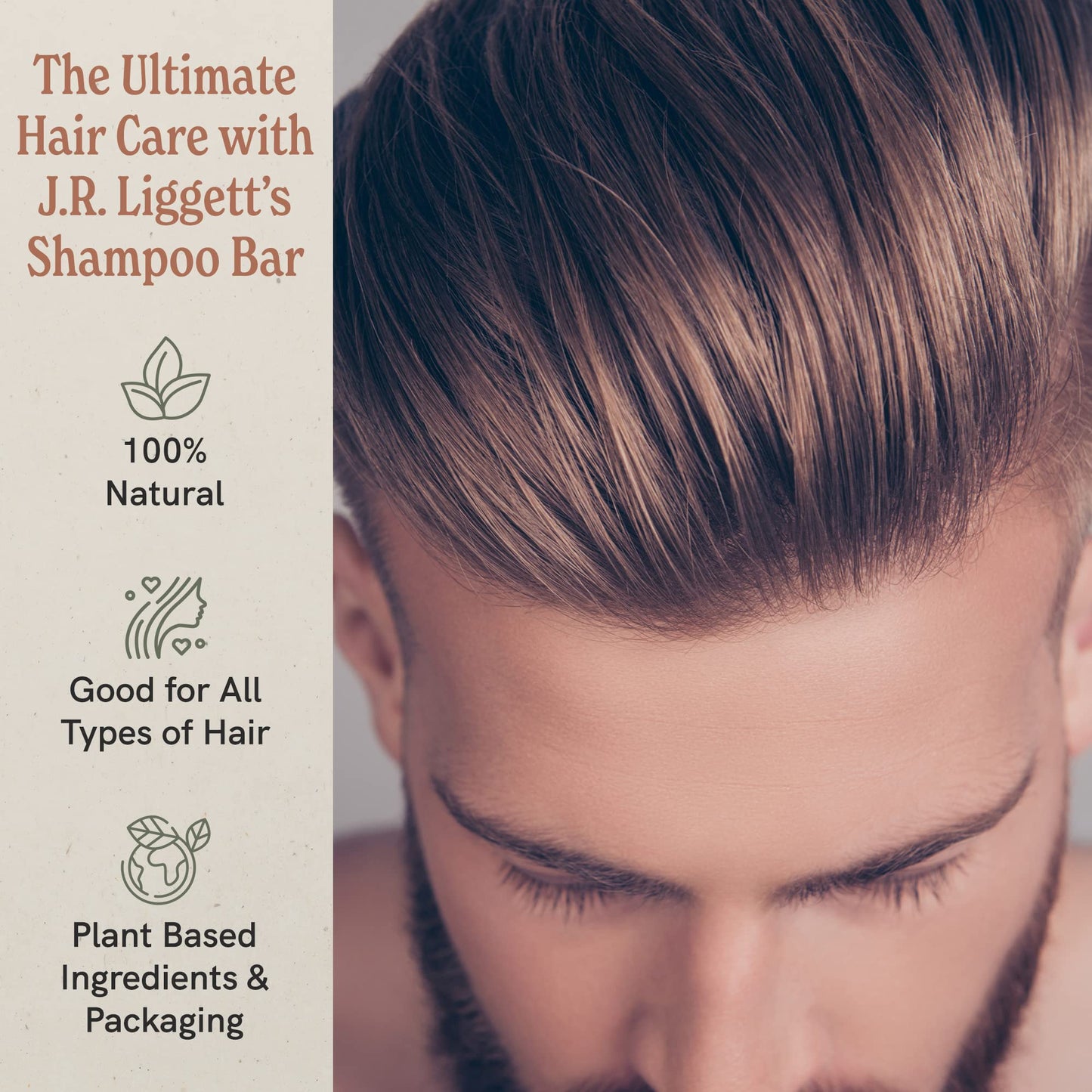 J·R·LIGGETT'S All-Natural Virgin Coconut and Argan Oil Shampoo Bar | Solid Dry Fragrance-Free Bar | Sulfate-Free With Antioxidants and Vitamins | 1 Pack | Virgin Coconut and Argan Oil | 3.5 Ounces