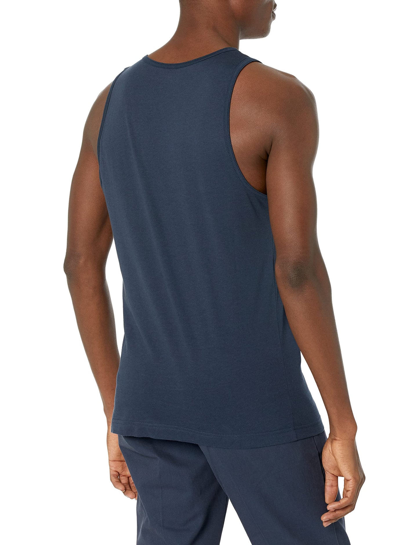 Amazon Essentials Men's Regular-Fit Tank Top, Steel Blue, X-Small