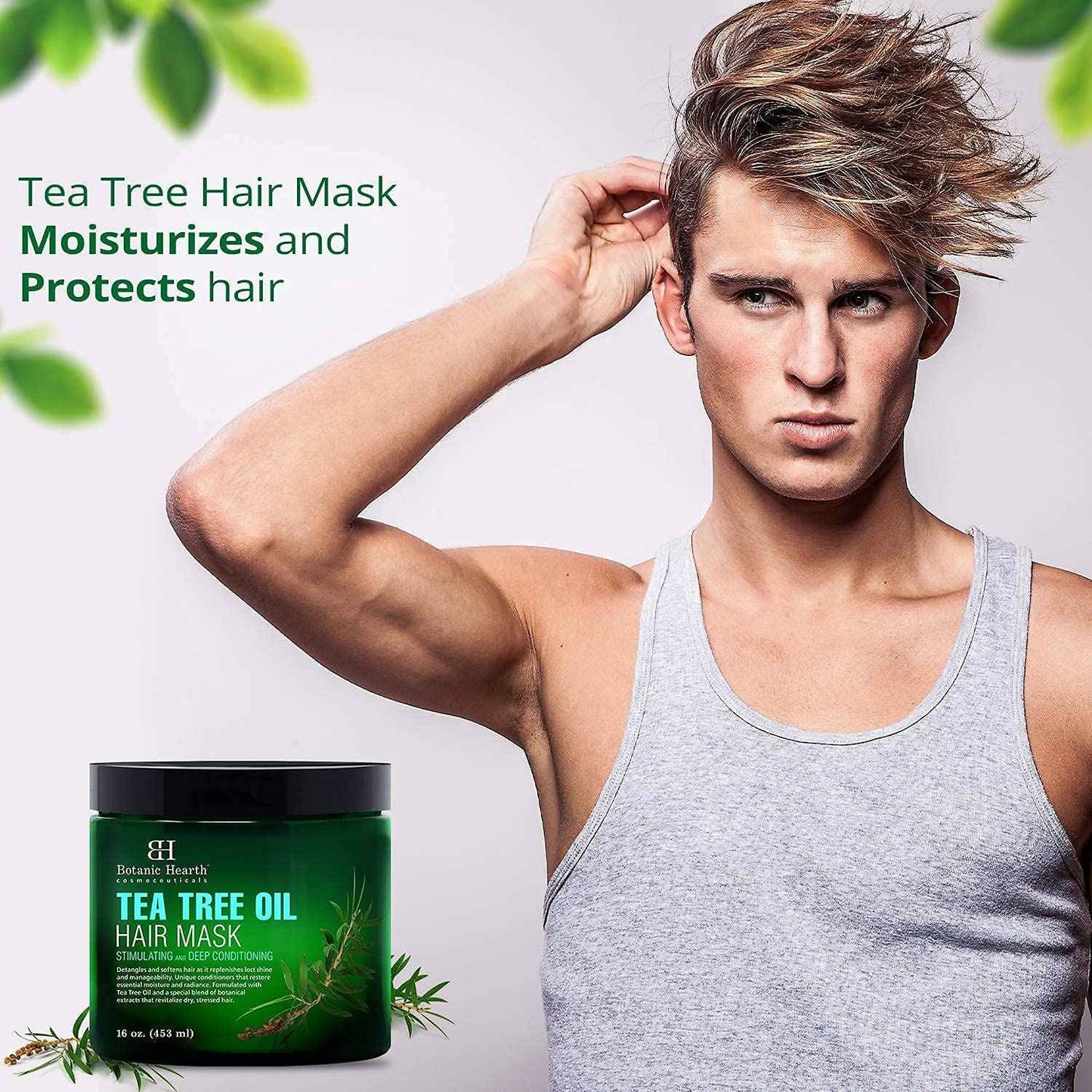 Botanic Hearth Tea Tree Hair Mask, Shampoo & Conditioner Set (16 oz each) Bundle